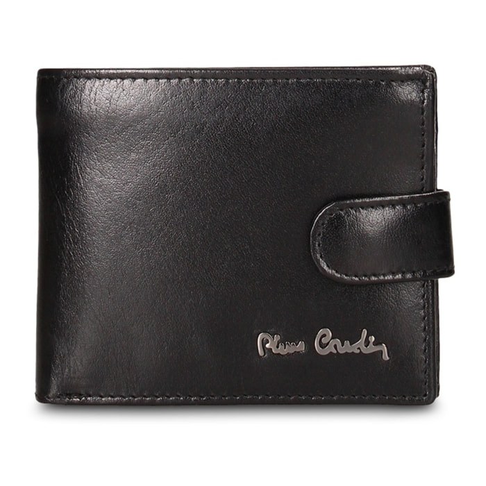 Portafoglio uomo in vera pelle - Modello Corvus Nova - Casual - 11.0 x 9.5 x 2.0 cm