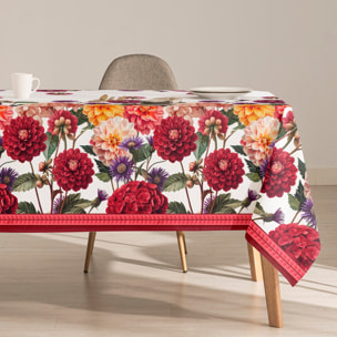 Nappe imprimée anti-tâches DARLIN ROUGE