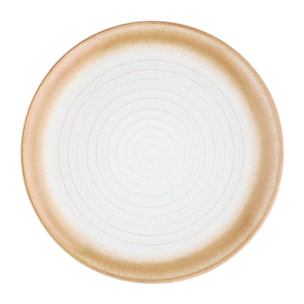 Assiette COSMOS Ø21,5cm - 6 pièces - Crème