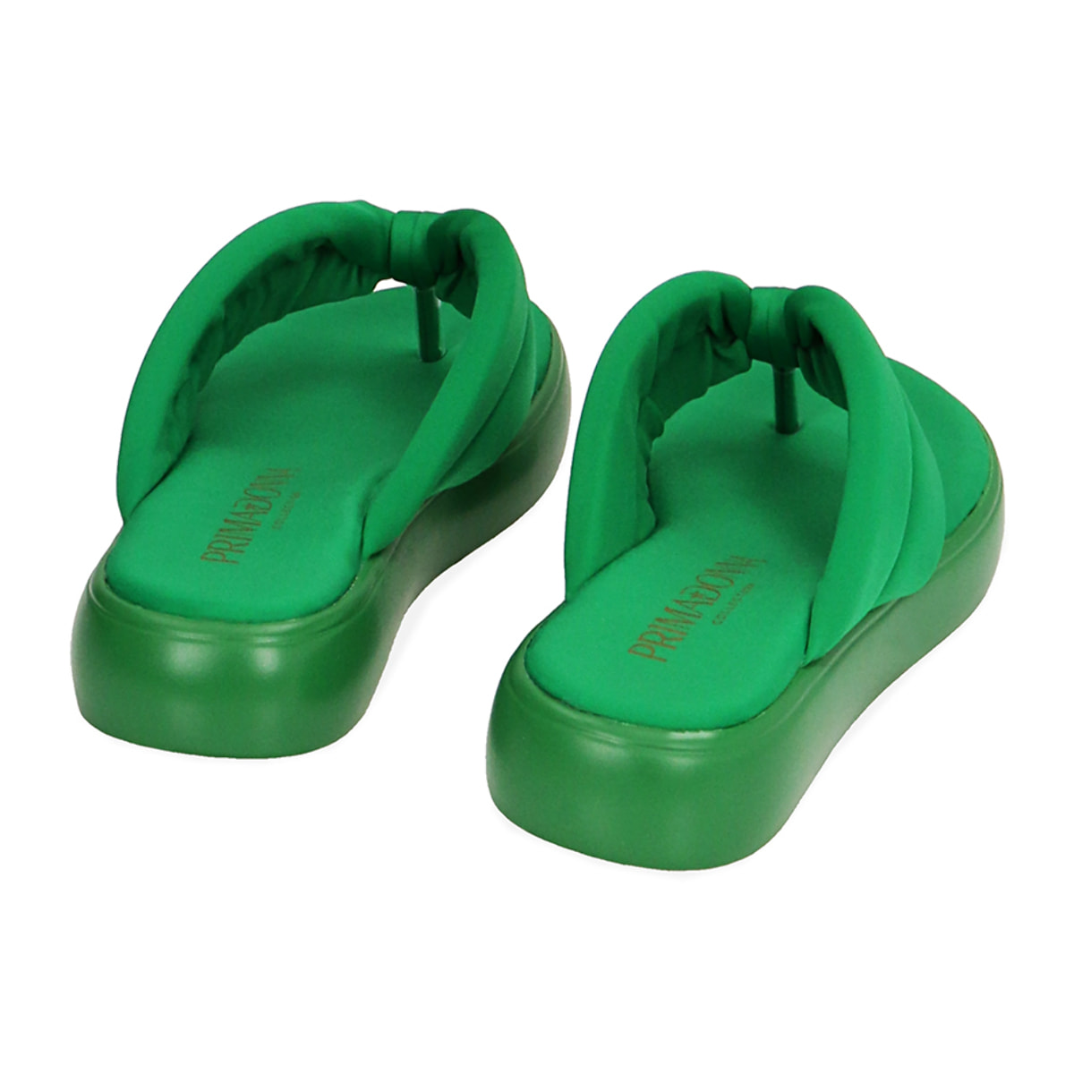 Chanclas tipo flip-flop verdes de nylon