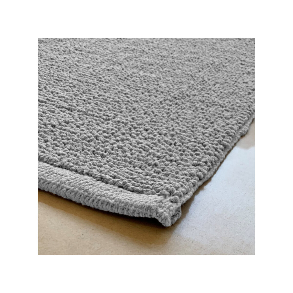 Tapis de salle de bain rectangulaire 40 x 60 cm en coton - 6 coloris - WILLOW