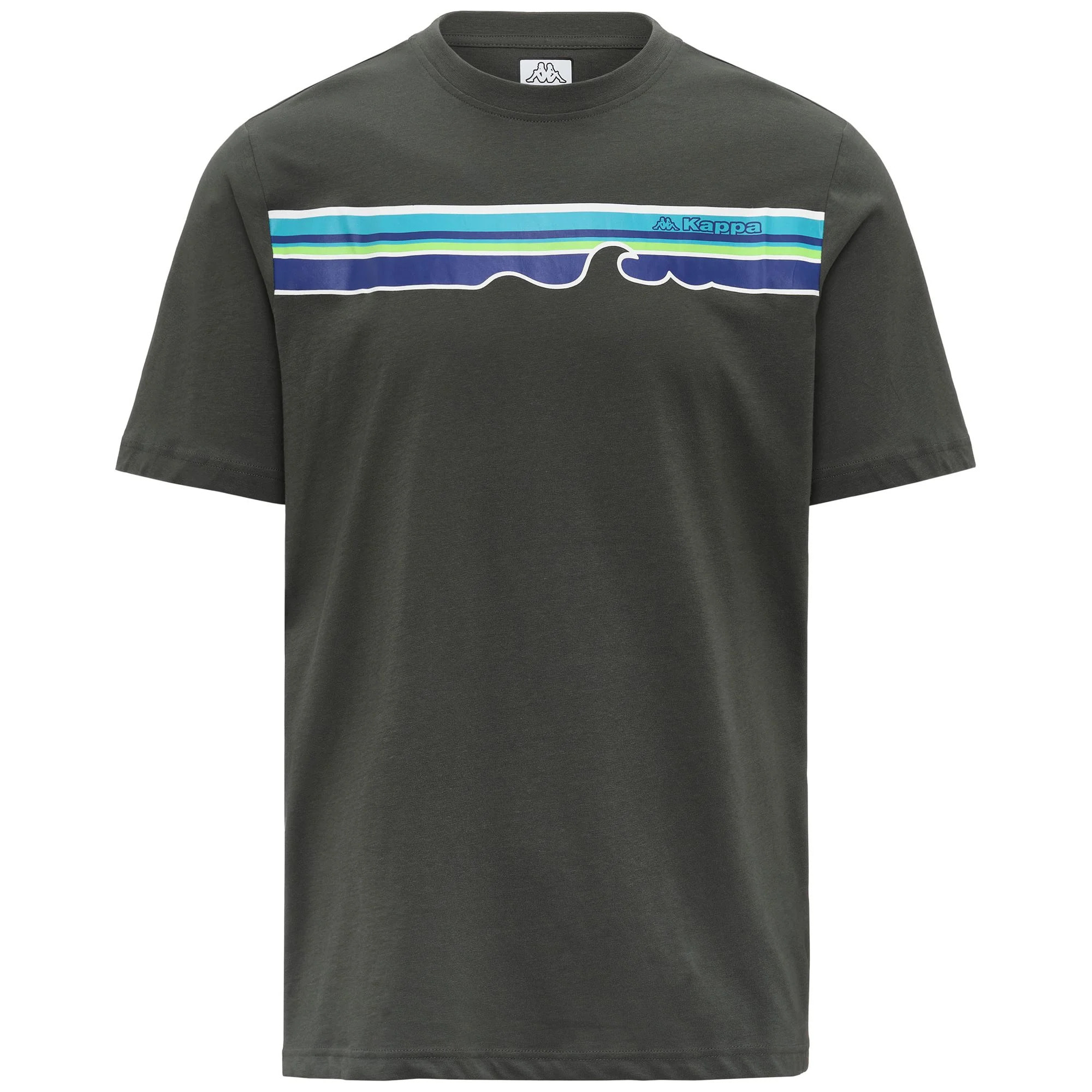 T-Shirts & Top Kappa Uomo Logo Tide 140 Verde