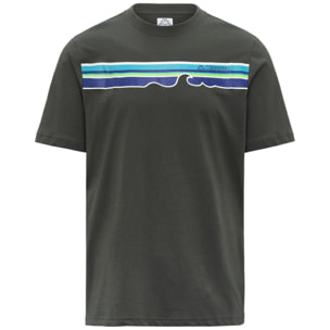 T-Shirts & Top Kappa Uomo Logo Tide 140 Verde