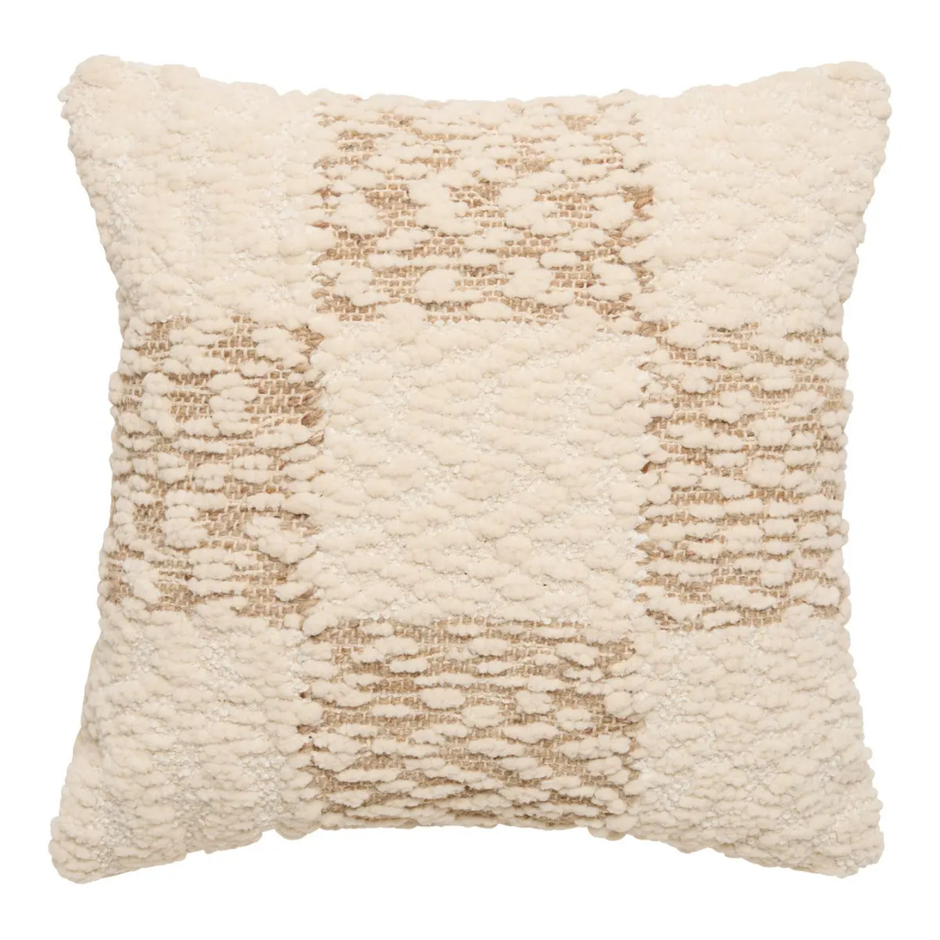 Coussin Ameya carré 45x45cm beige