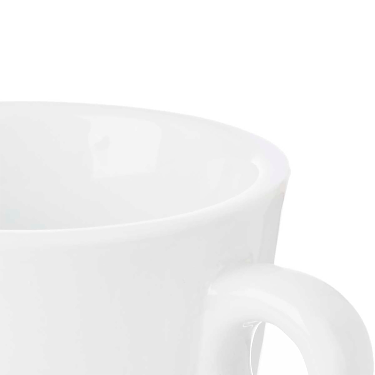 DAM PACK 6 SET TAZZA CAFFÈ + PIATTO 180 ML 10x8x8,5 Cm. Colore bianco