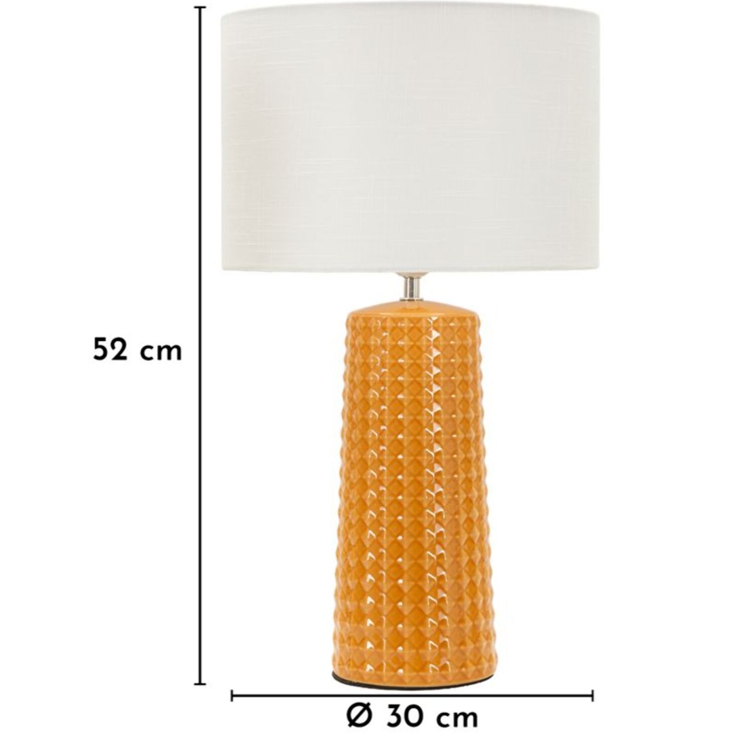 LAMPADA DA TAVOLO GLISS SENAPE CM Ø 30X52