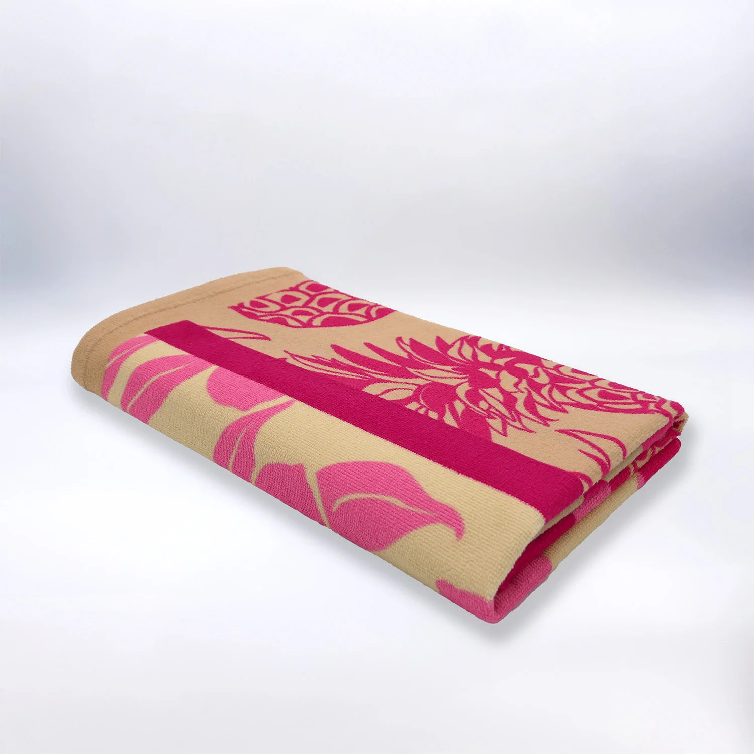 Serviette de plage microfibre Rose 90x170 220g/m² - Tropea