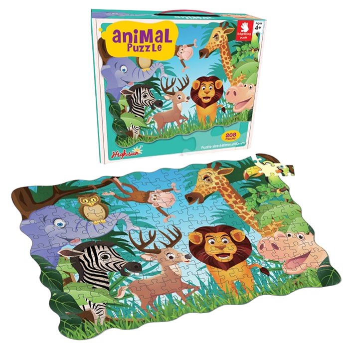 PUZLE DE 208 PIEZAS: ANIMALES