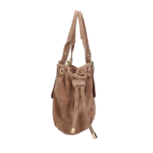 Borsa a mano da donna Made in Italy - Modello Lumena Lux - 100% pelle - 20.0 x 21.0 x 33.0 cm