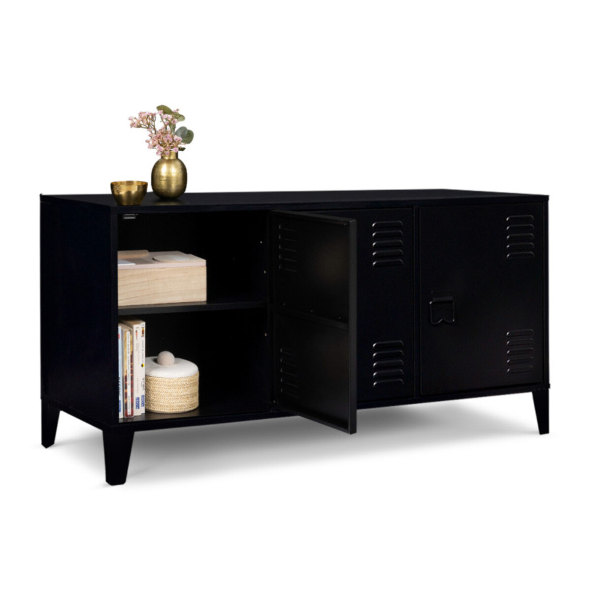 Meuble TV industriel Storen en métal