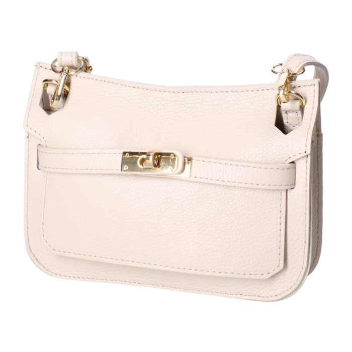 Borsa a tracolla Katie da donna In Vera pelle Made in Italy 23x17x5 cm