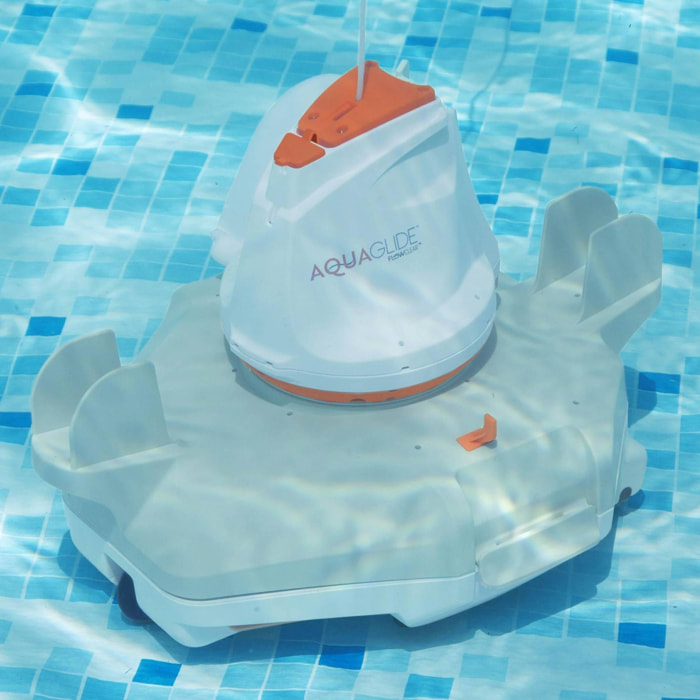 Robot aspirateur autonome Flowclear aquaglide pour piscines à fond plat jusqu'à 20m²