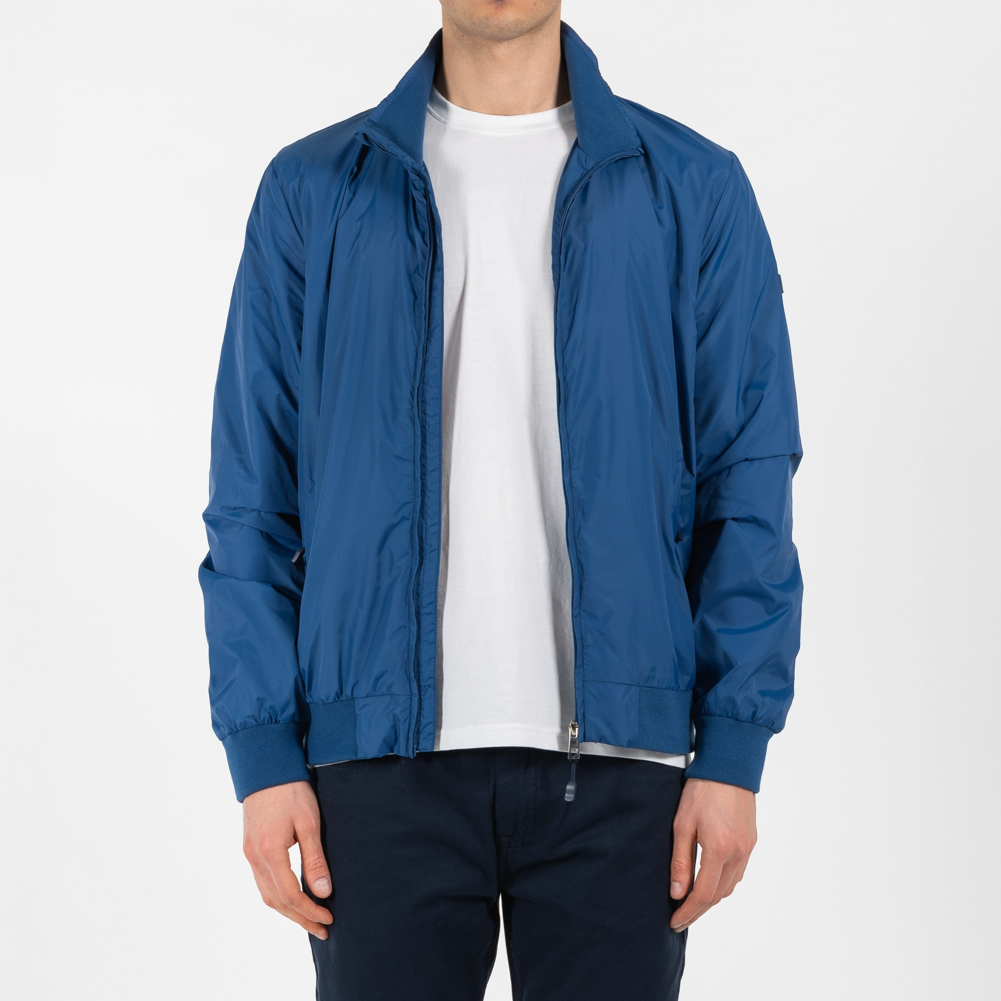 Giubbino nylon polo con patch gommato