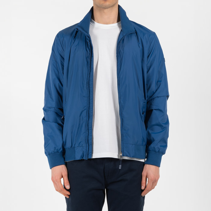 Giubbino nylon polo con patch gommato