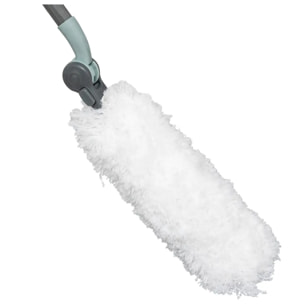 Plumeau orientable avec manche téléscopique gris H135cm