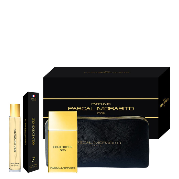 Gold Édition Oud - Coffret Eau de Parfum 100ml + Vaporisateur de Voyage 30ml + Trousse