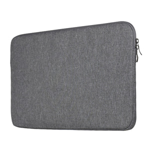 DAM Funda de neopreno universal para tablet de 12 pulgadas. Acabado terciopelo con tratamiento deperlante hidrófugo. Cierre de cremallera. 23x2,5x32 Cm. Color: Gris