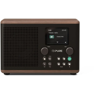 Radio DAB PURE Classic H4 Coffee Black/Walnut