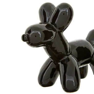 Statuette déco Theo chien pop art H13.5cm noir