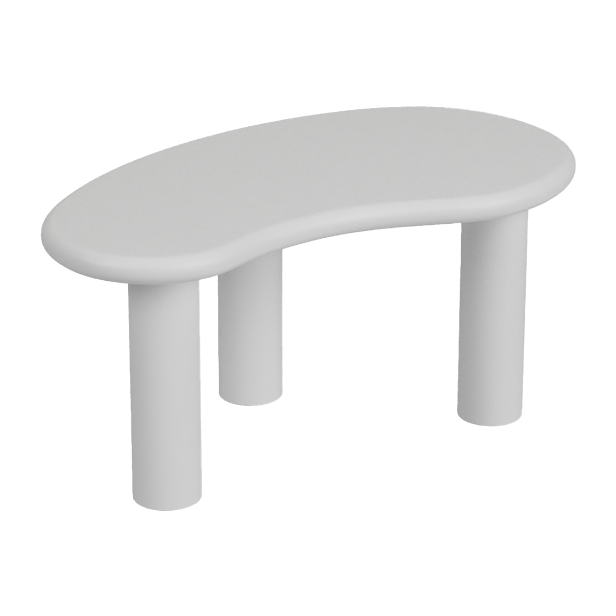 Hibiscus – Table basse design en magnésie blanche