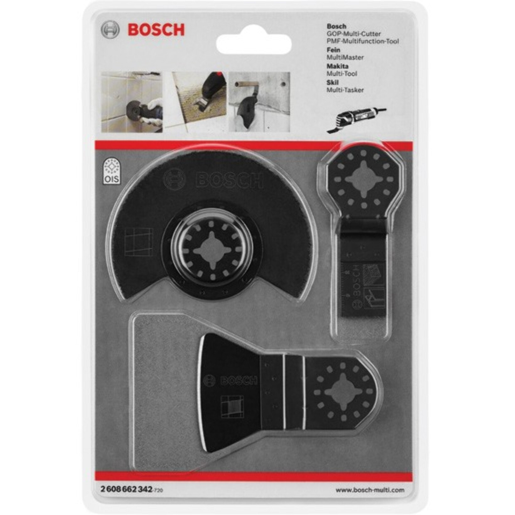 Set de 3 lames céramique pour carrelage BOSCH - 2608662342