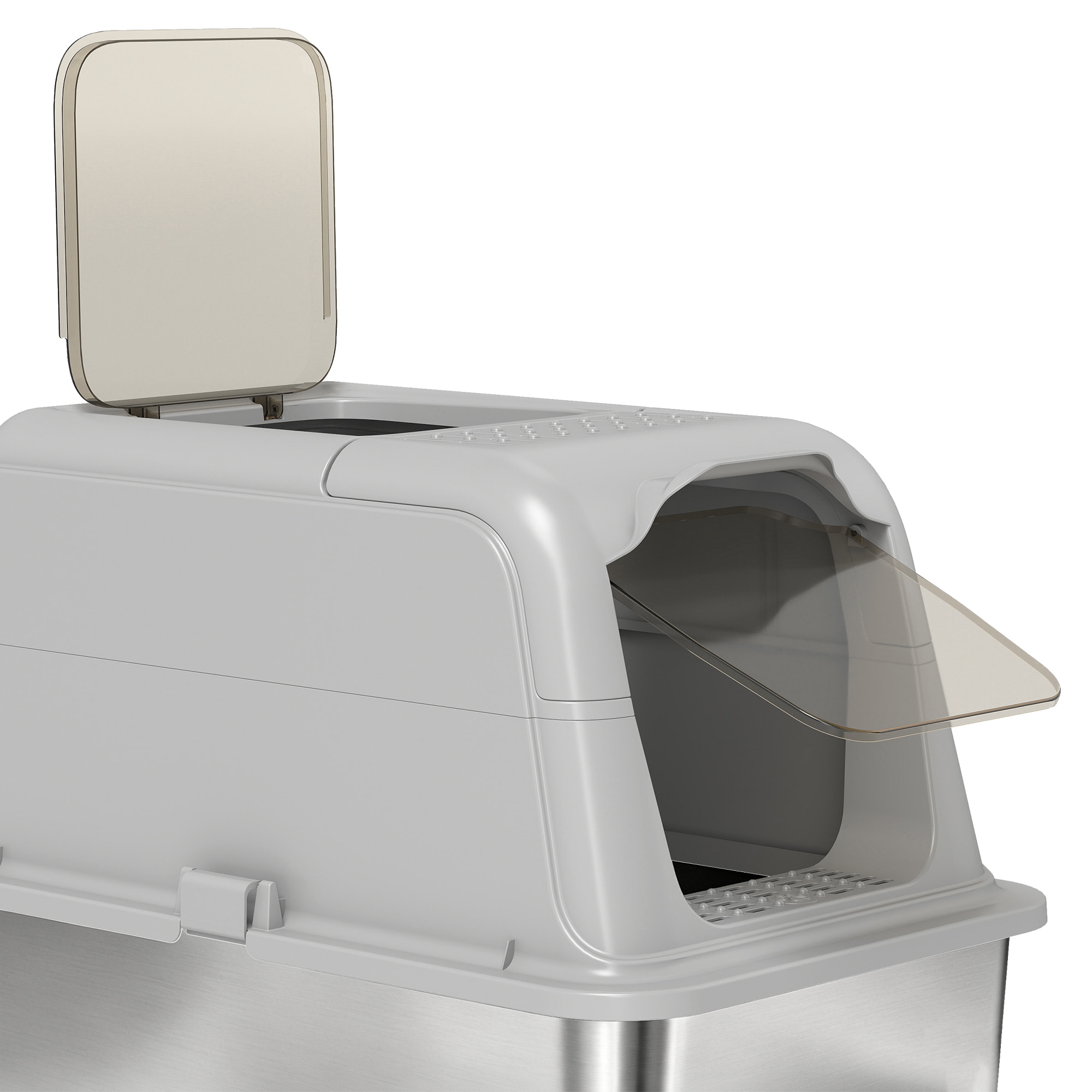 Maison de toilette fermée bac acier inox filtres désodorisants