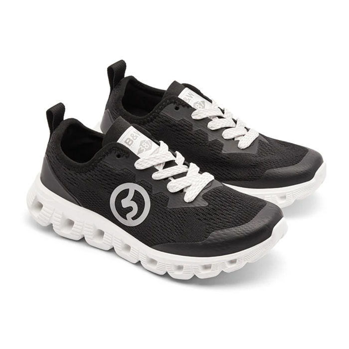 Zapatillas Deportivas Niños Cierre Cordones Negro