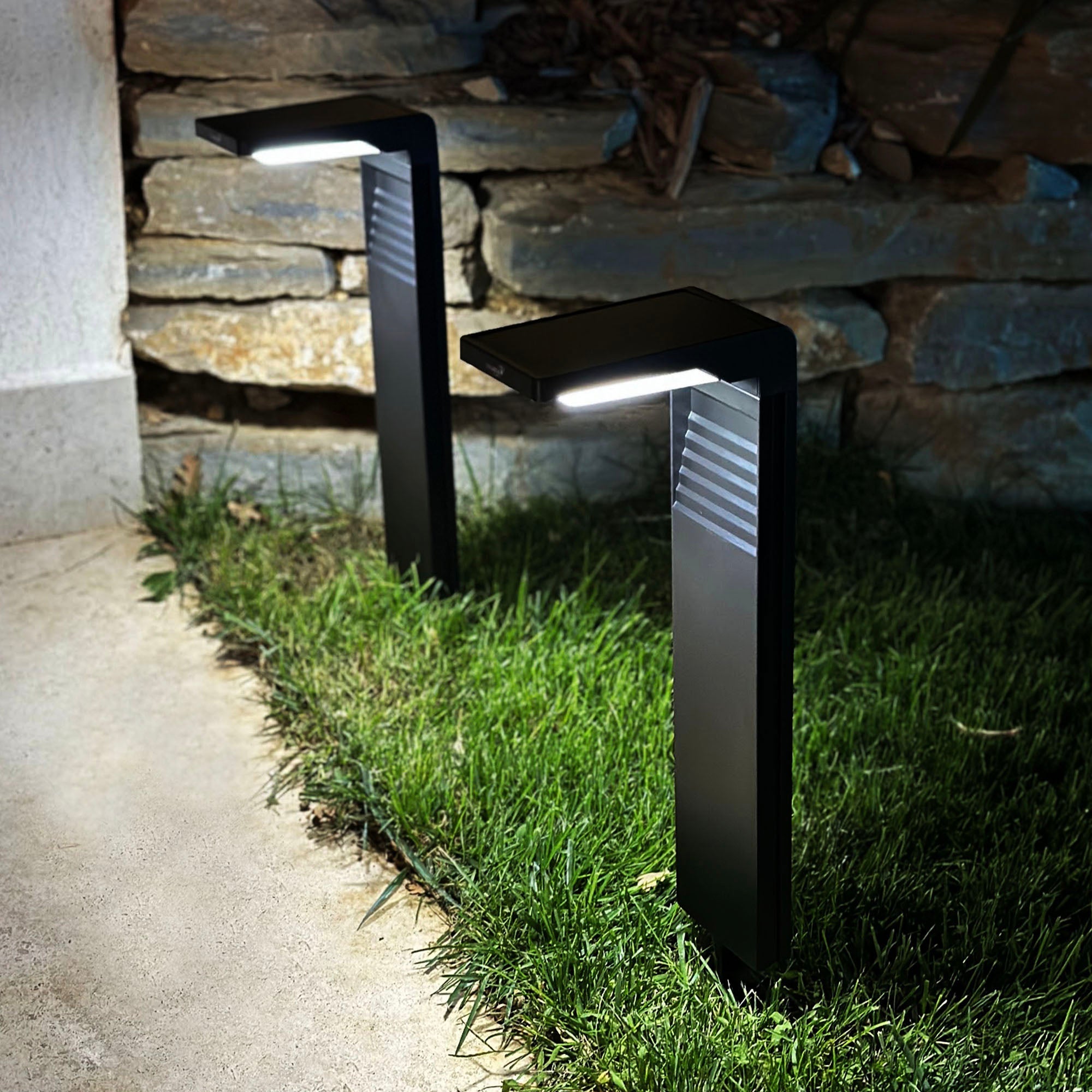 8 Potelets solaires OSTRY H41cm 150LM