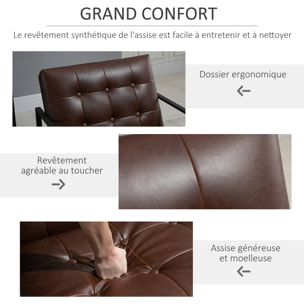 Fauteuil Chesterfield – Assise capitonnée – Style élégant