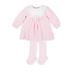 Vestido con leotardos - Rosa