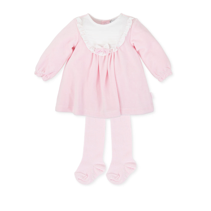 Vestido con leotardos - Rosa