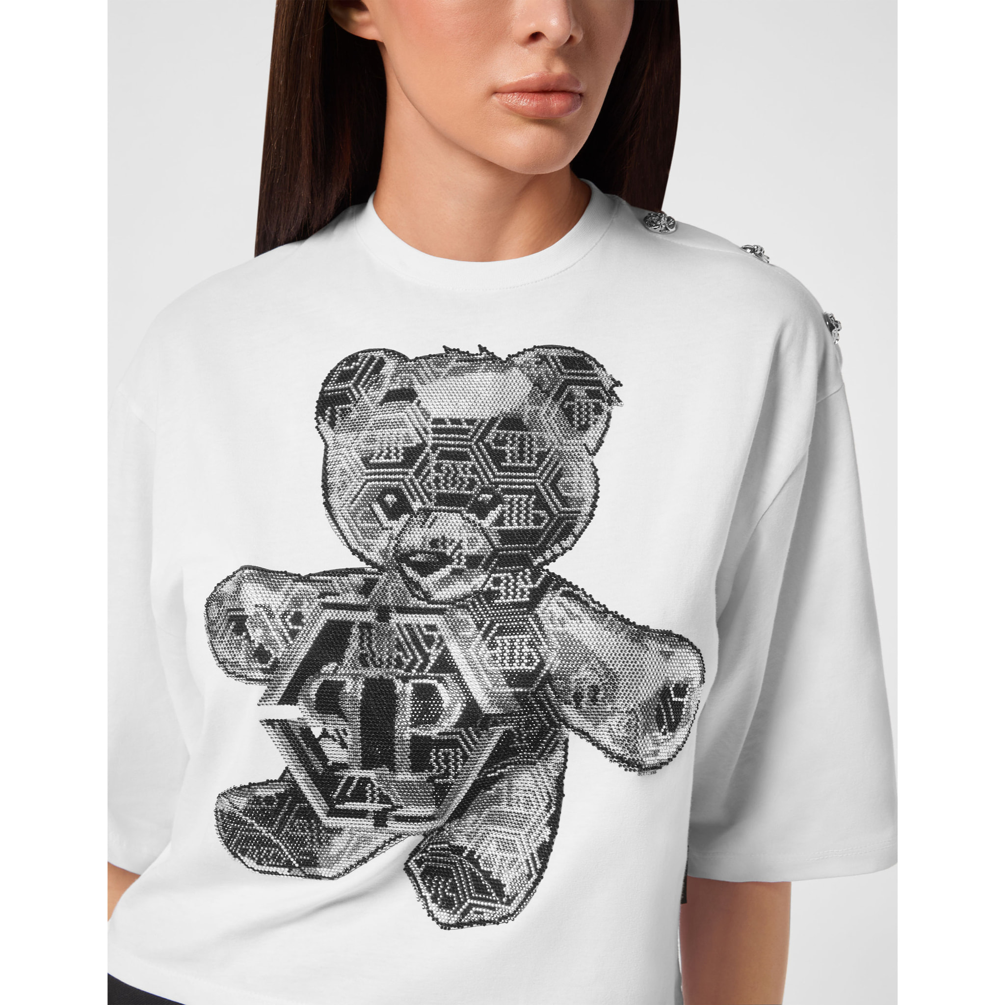 PHILIPP PLEIN Maglietta a girocollo TEDDY