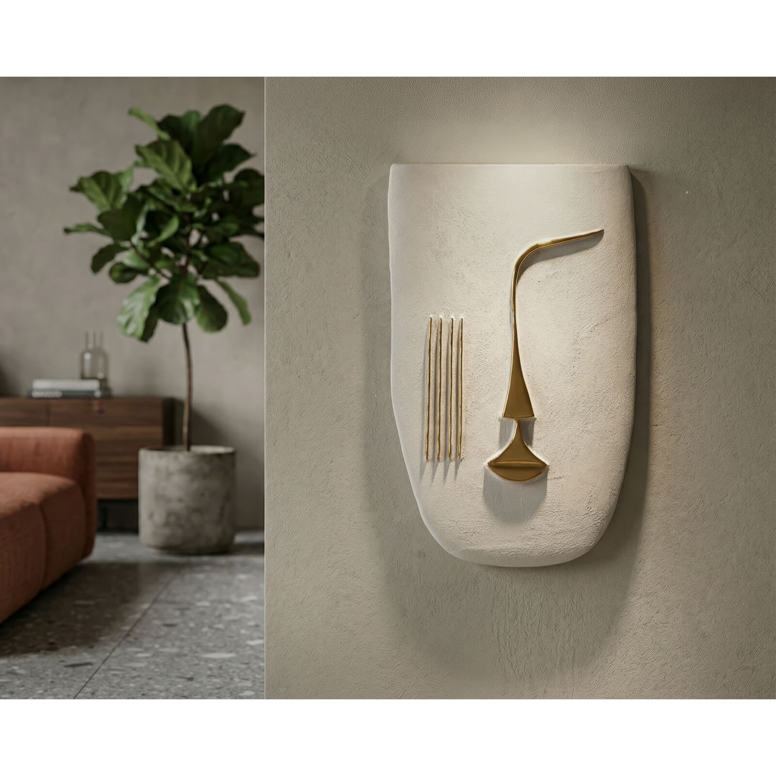 DECORAZIONE MURABLE MUMBASA CM 25X6,5X39,5