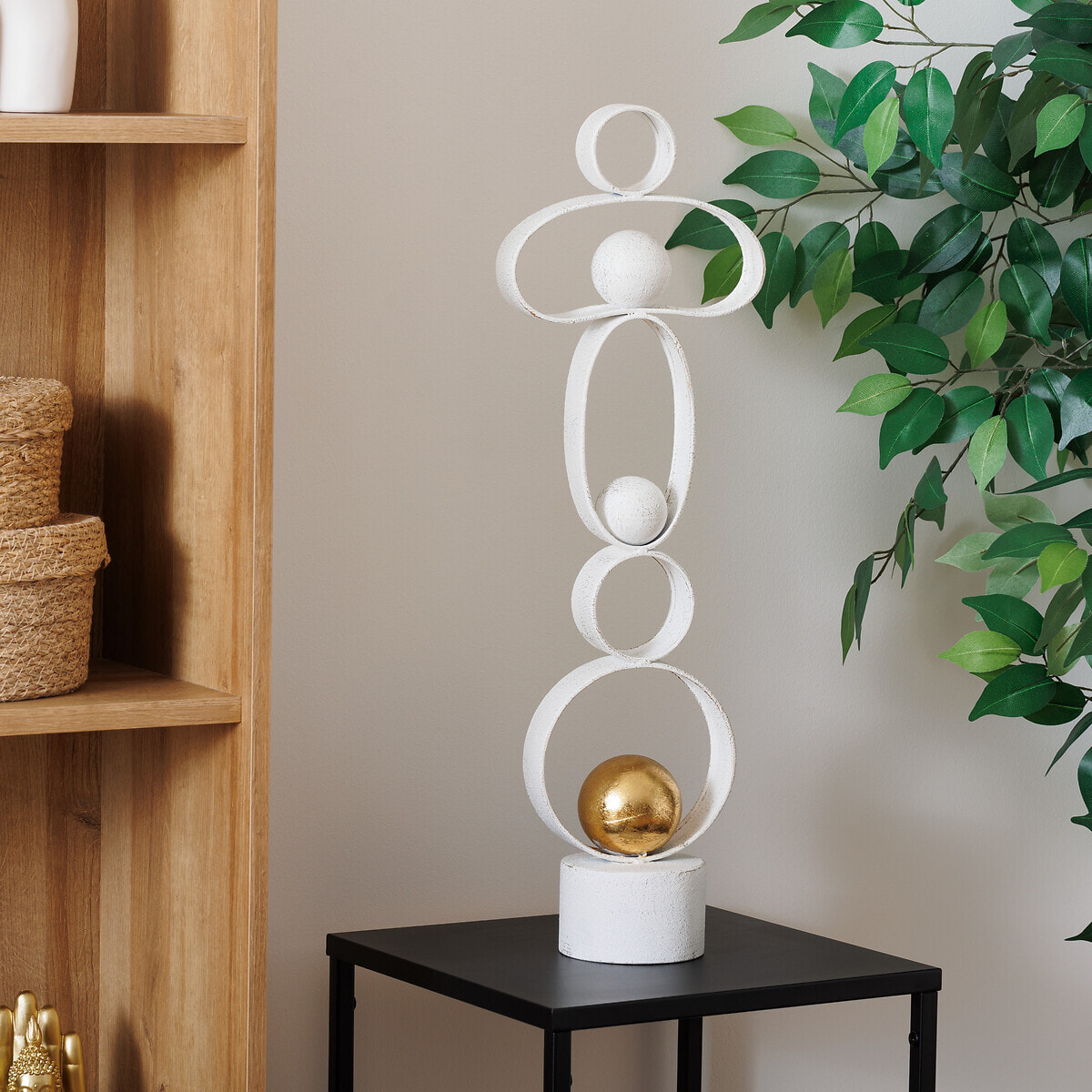 Déco à poser "Rob" blanc H65cm