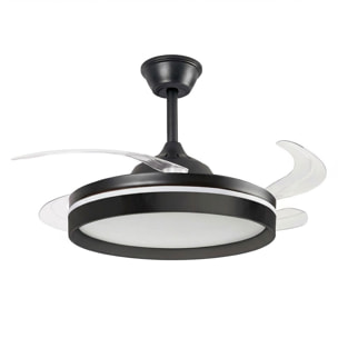 Ventilador de Techo con Luz LED, 4 Aspas Retráctiles y Mando a Distancia InnovaGoods