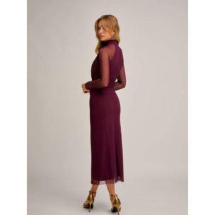 VESTIDO VICTORIA MAVI BERENJENA