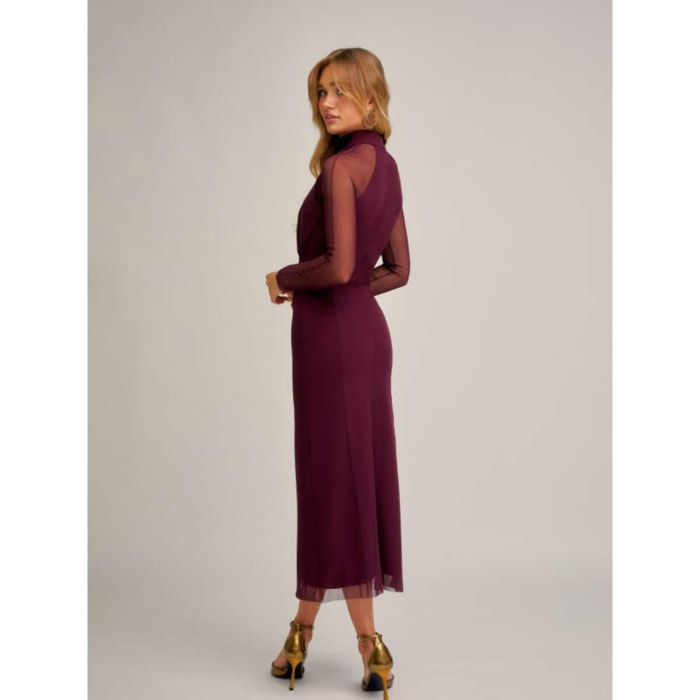 VESTIDO VICTORIA MAVI BERENJENA