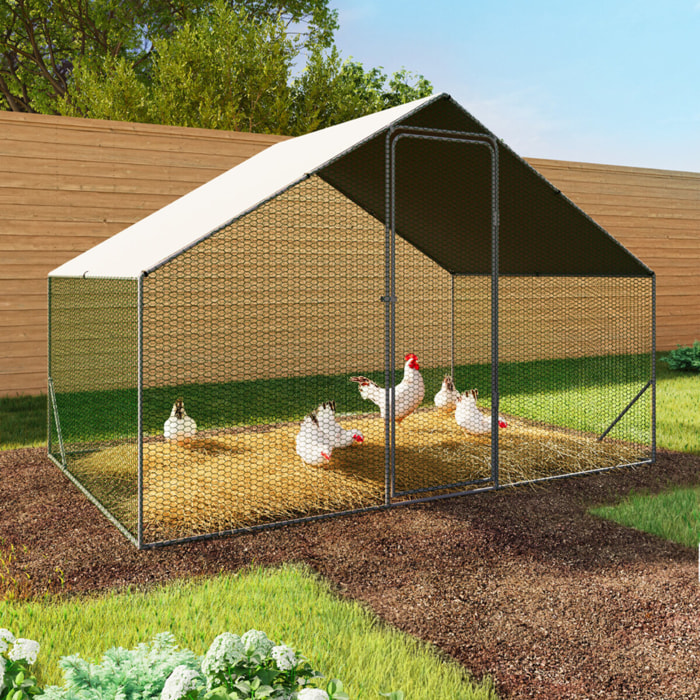 Enclos grillagé pour poules 6m² - 3x2m
