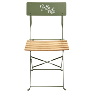 Chaise Pliante Bella Vita Vert Kaki - Lot De 2