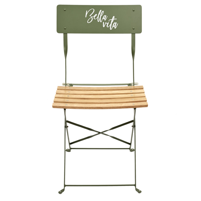 Chaise Pliante Bella Vita Vert Kaki - Lot De 2