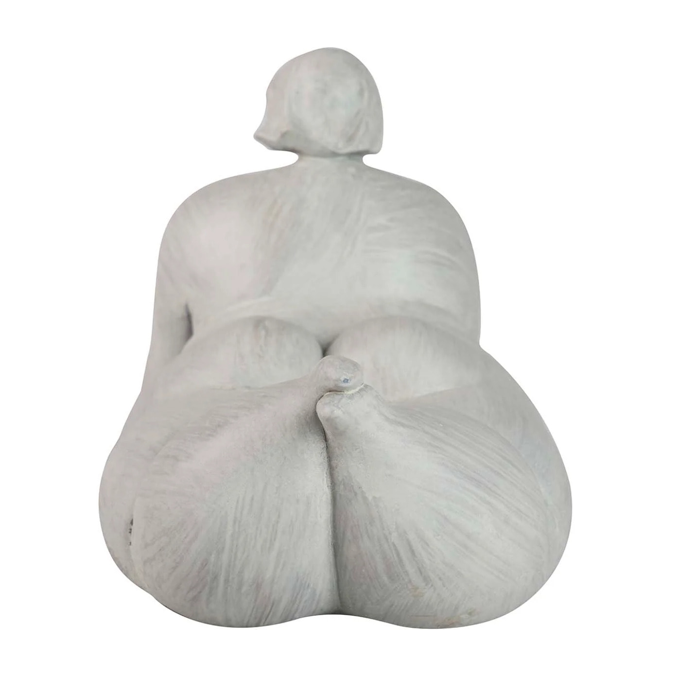 Figura Mujer Cemento Yoga 34x18x19 Cm