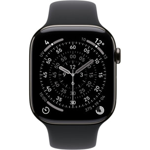 Montre connectée APPLE WATCH 42mm Tit Ardoise / Noir Serie 11 S/M Cel