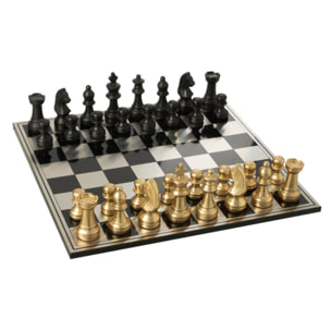 J-Line décoration Pièce D'échecs Renne - polyrésine - or/noir