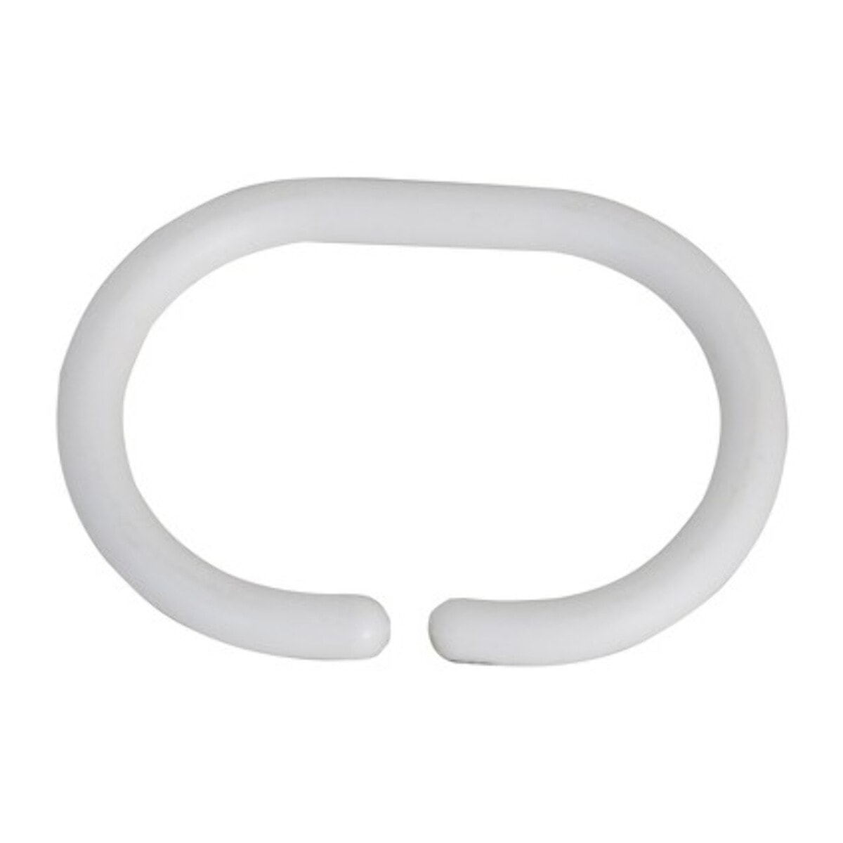 Lot de 12 anneaux pour rideaux de douche Blanc MSV