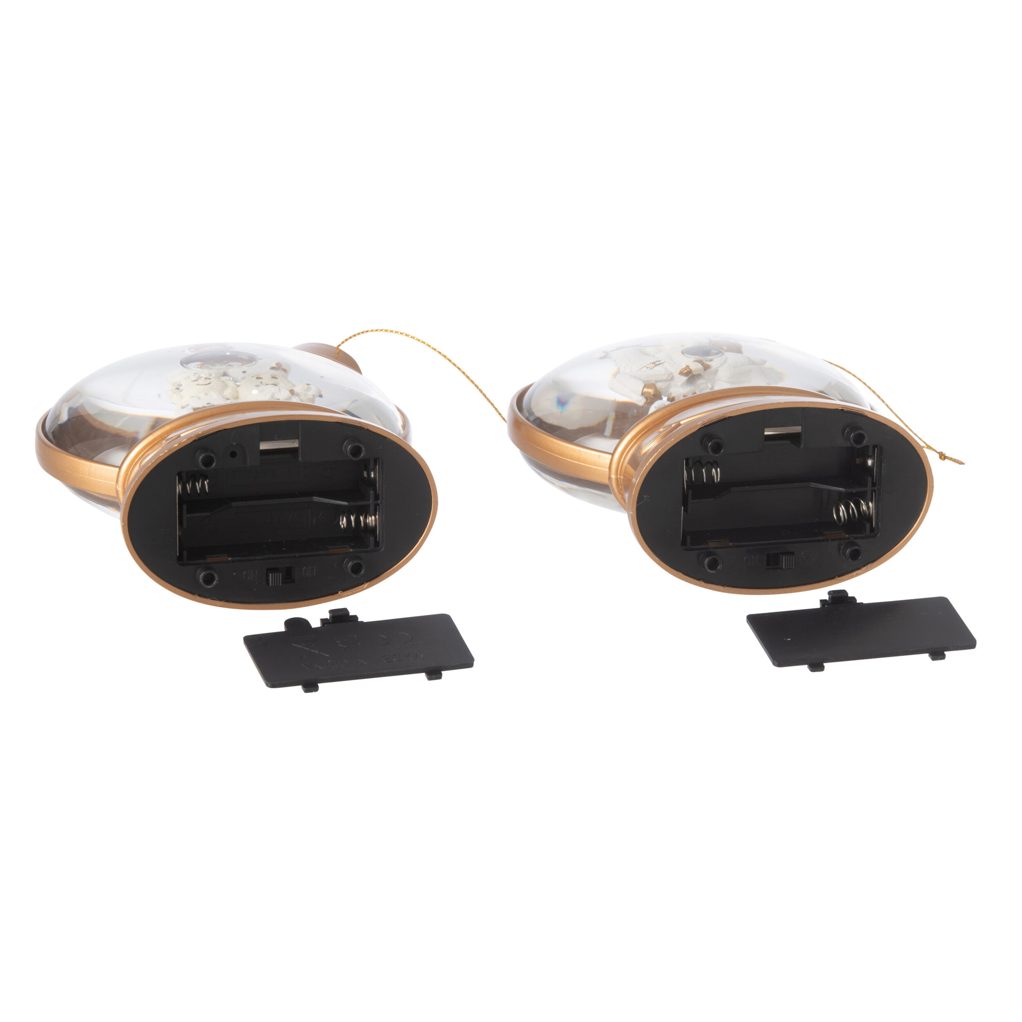 J-Line suspension Pain D'épice + Père Noël - plastique - blanc - 2 pcs