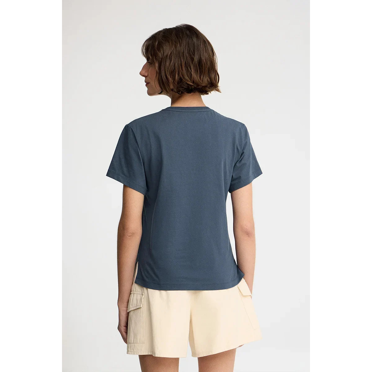 Camiseta azul denim de manga corta y corte regular con bordado Polo Club