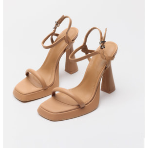 Sandalias  de tacón - Alaia  - Beige - 12 cm