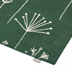Tapis salon et chambre fait à la main en laine motif floral CHICDOUK