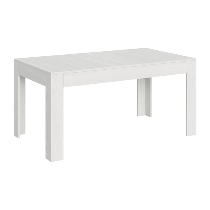 Mesa extensible 90x160/220 cm Bibi Fresno Blanco