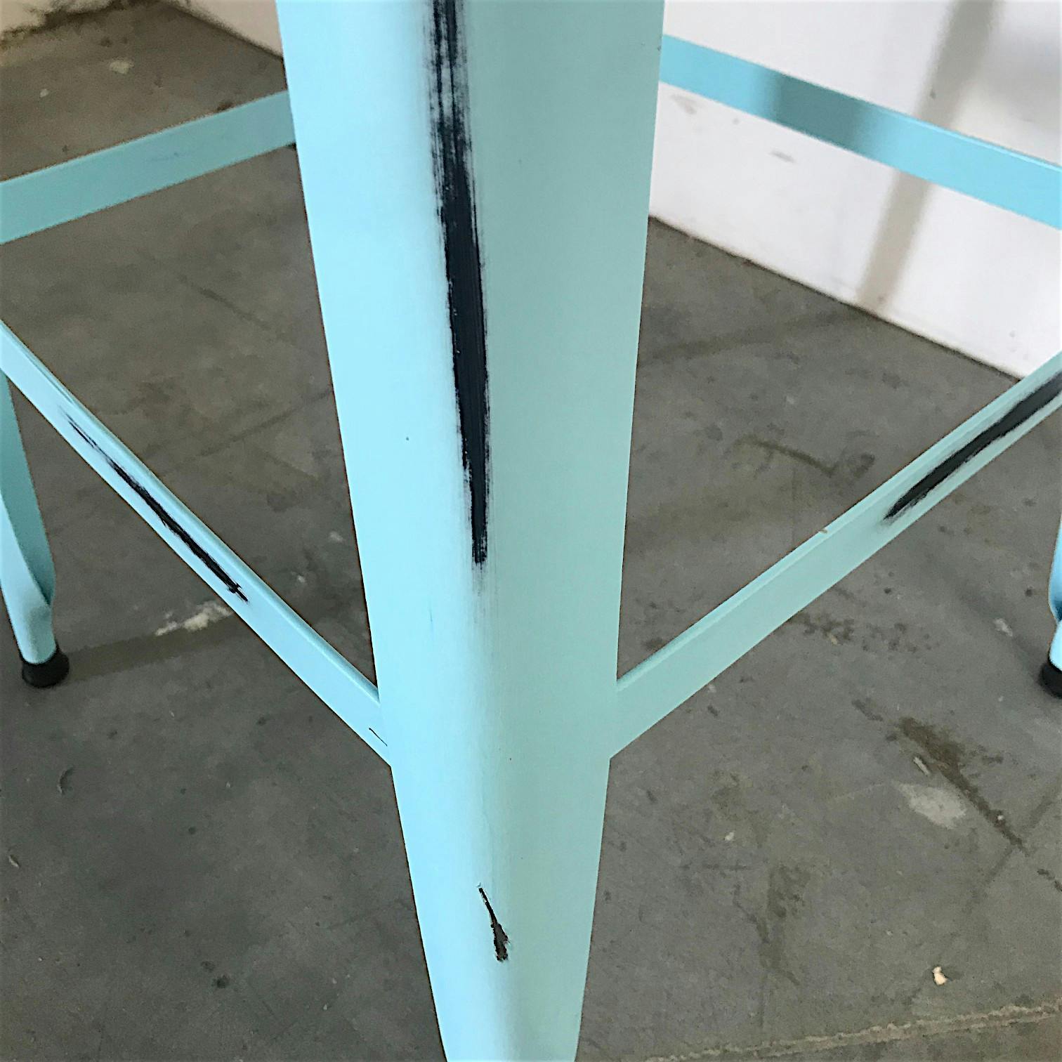 Tabouret de bar bleu (lot de 2) LEEDS